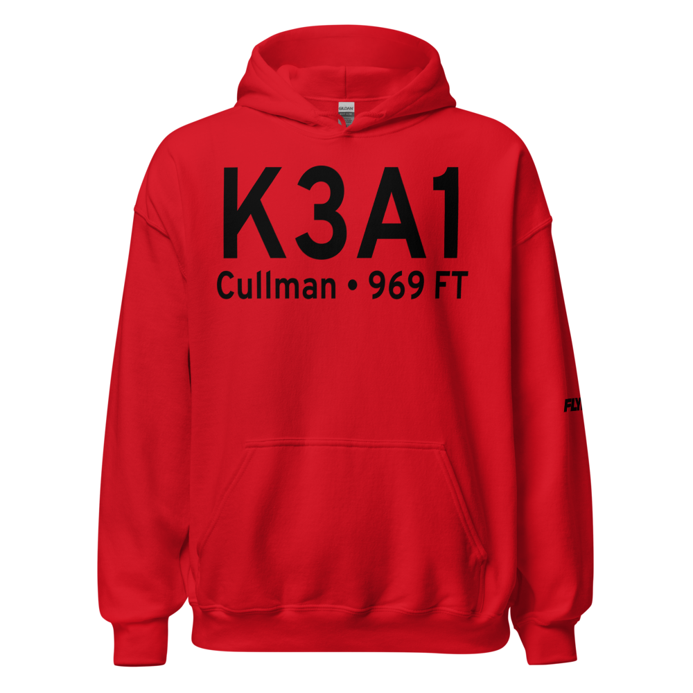 Cullman Regional Airport-Folsom Field (K3A1) ICAO Hoodie Sweatshirt 