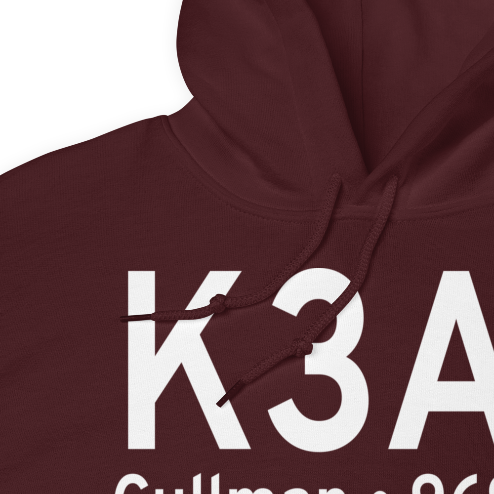 Cullman Regional Airport-Folsom Field (K3A1) ICAO Hoodie Sweatshirt 