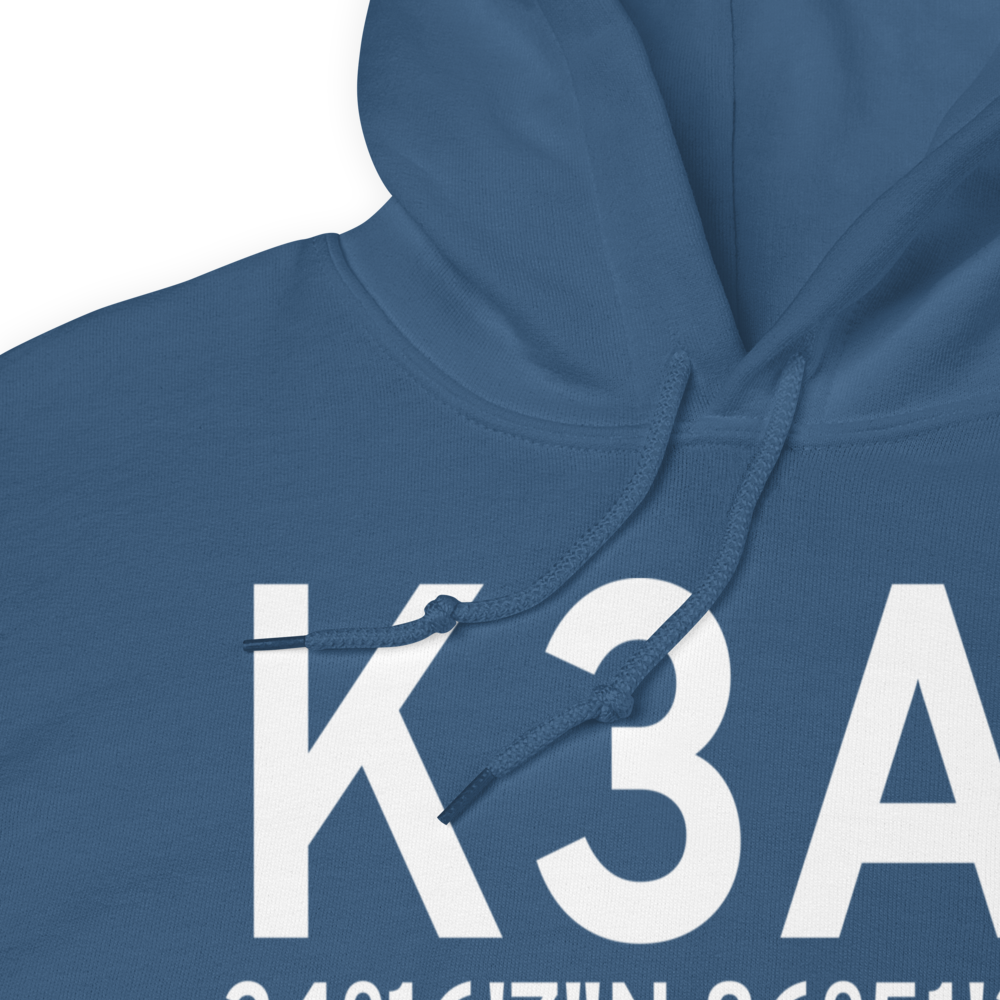 Cullman Regional Airport-Folsom Field (K3A1) ICAO Hoodie Sweatshirt 