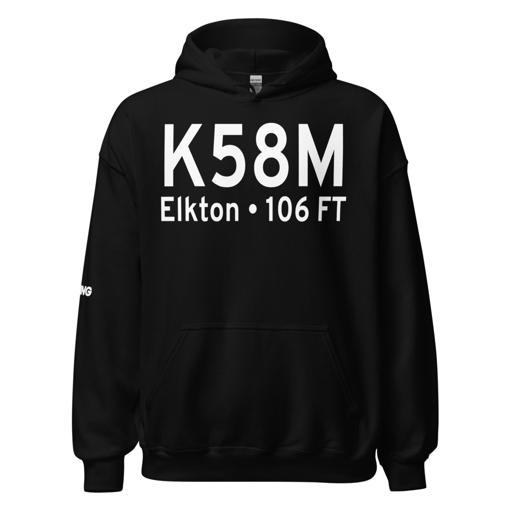 Cecil County Airport (K58M) ICAO Hoodie Sweatshirt 