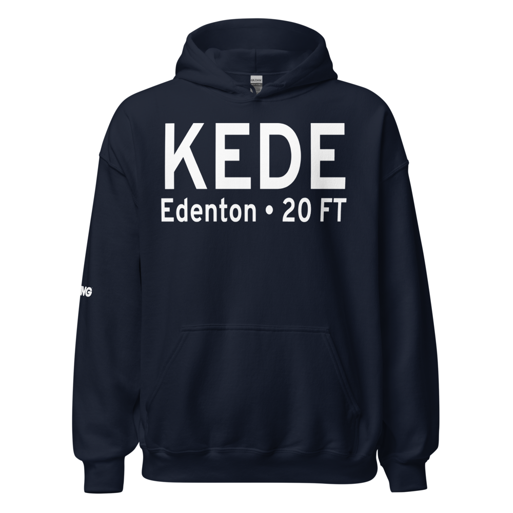 Northeastern Regional Airport (KEDE) ICAO Hoodie Sweatshirt 