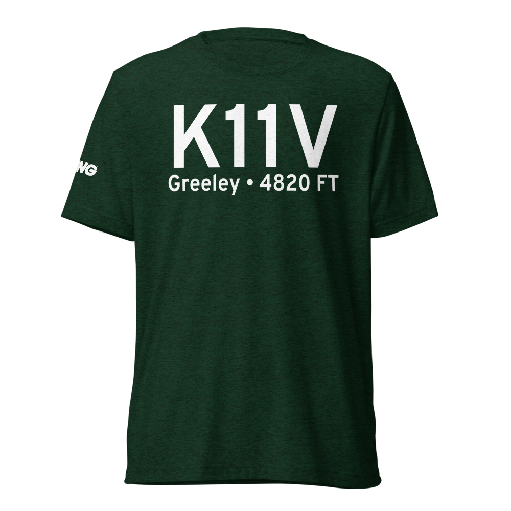 Easton/Valley View Airport (K11V) ICAO Tri-blend T-Shirt 