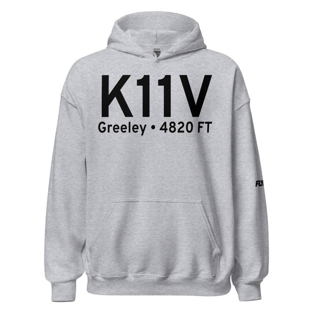 Easton/Valley View Airport (K11V) ICAO Hoodie Sweatshirt 