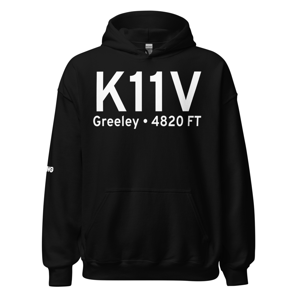 Easton/Valley View Airport (K11V) ICAO Hoodie Sweatshirt 