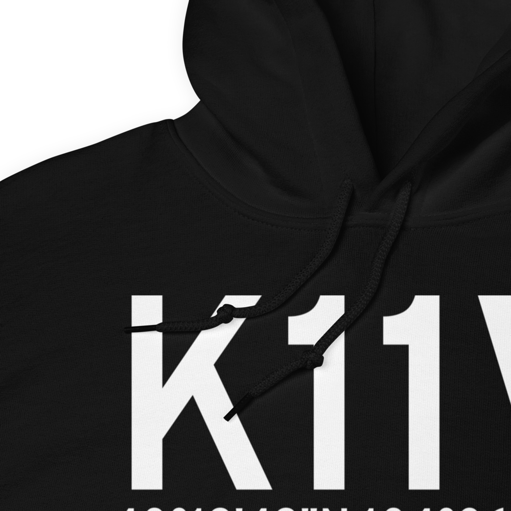 Easton/Valley View Airport (K11V) ICAO Hoodie Sweatshirt 