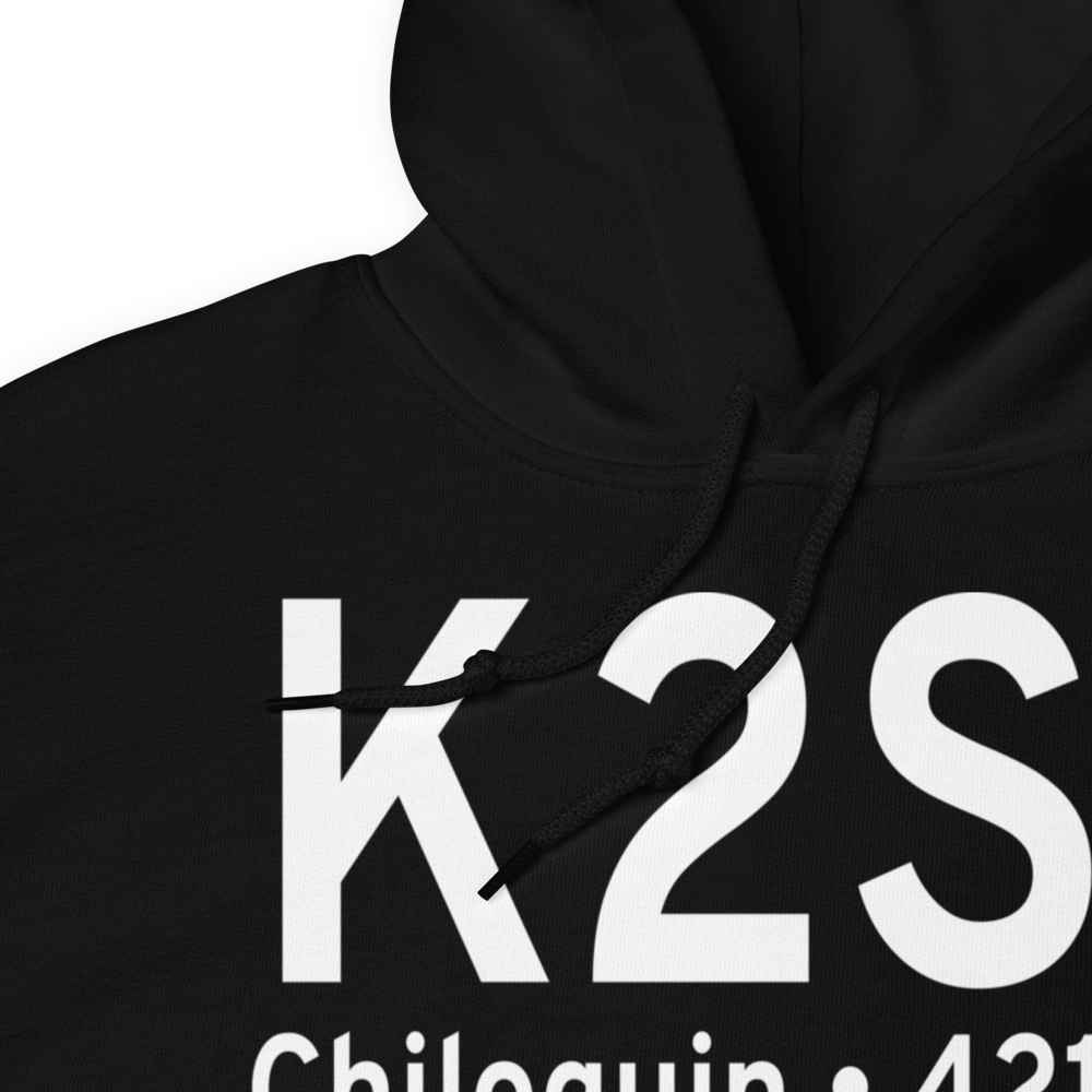 Chiloquin State Airport (K2S7) ICAO Hoodie Sweatshirt 