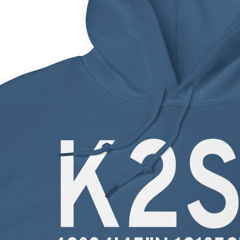 Chiloquin State Airport (K2S7) ICAO Hoodie Sweatshirt 