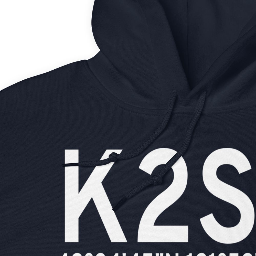 Chiloquin State Airport (K2S7) ICAO Hoodie Sweatshirt 