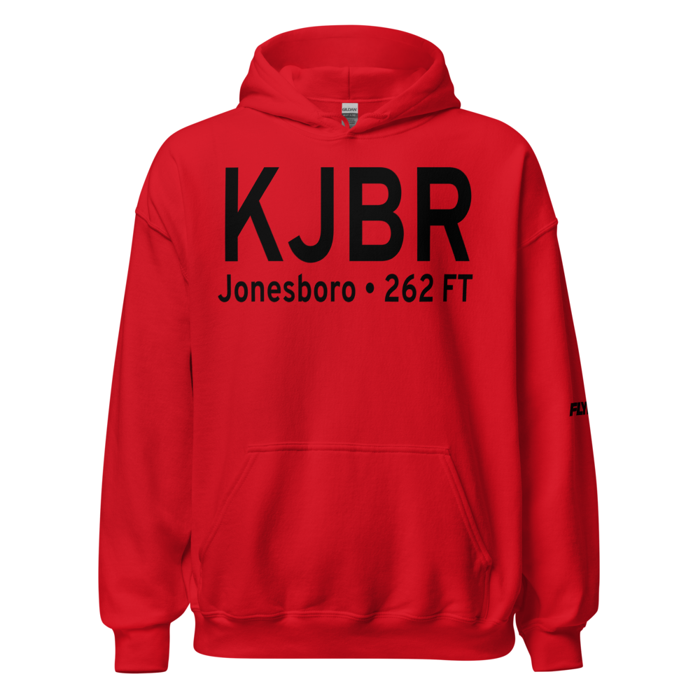 Jonesboro Municipal Airport (KJBR) ICAO Hoodie Sweatshirt 