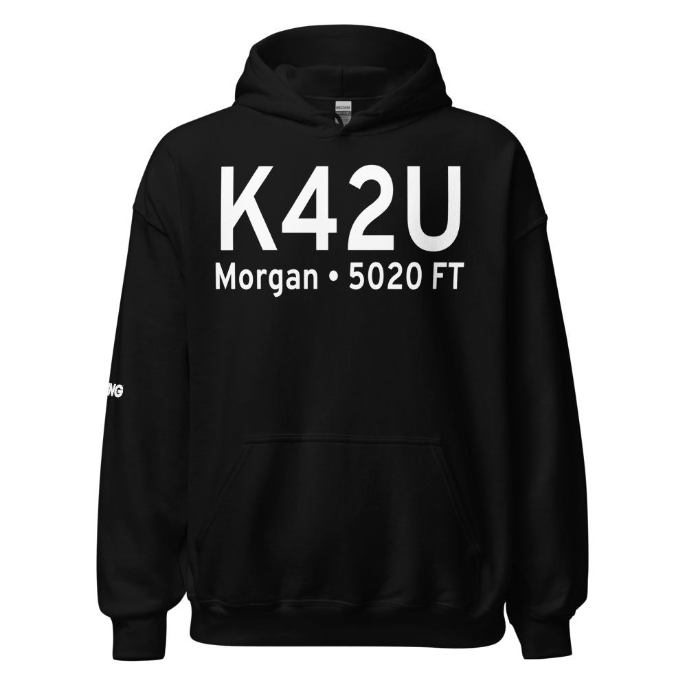 Morgan County Airport (K42U) ICAO Hoodie Sweatshirt 