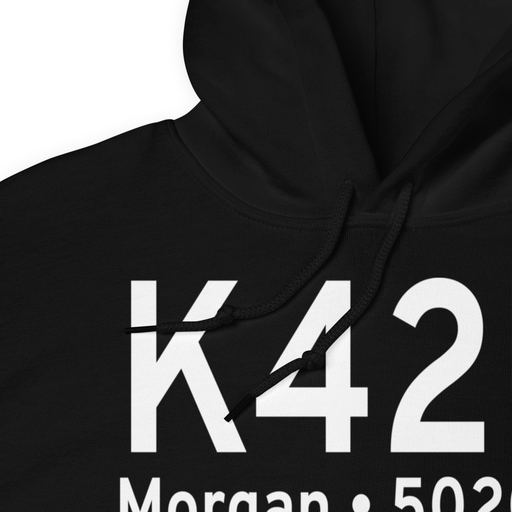 Morgan County Airport (K42U) ICAO Hoodie Sweatshirt 