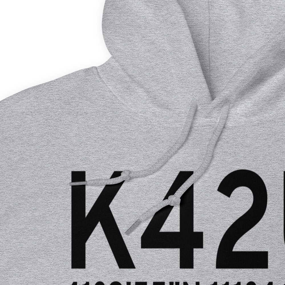 Morgan County Airport (K42U) ICAO Hoodie Sweatshirt 