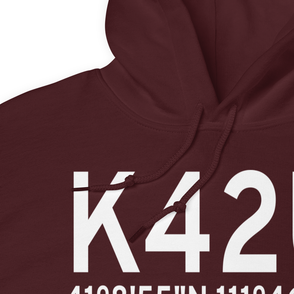 Morgan County Airport (K42U) ICAO Hoodie Sweatshirt 