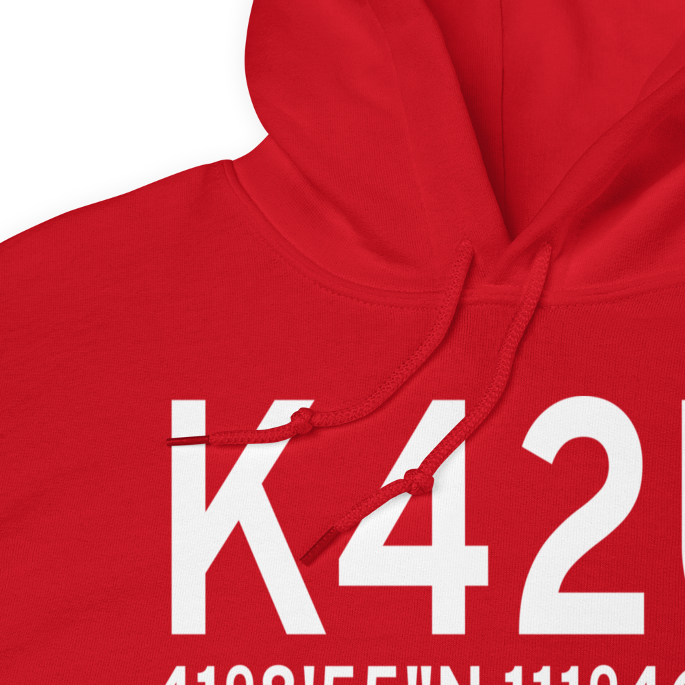 Morgan County Airport (K42U) ICAO Hoodie Sweatshirt 