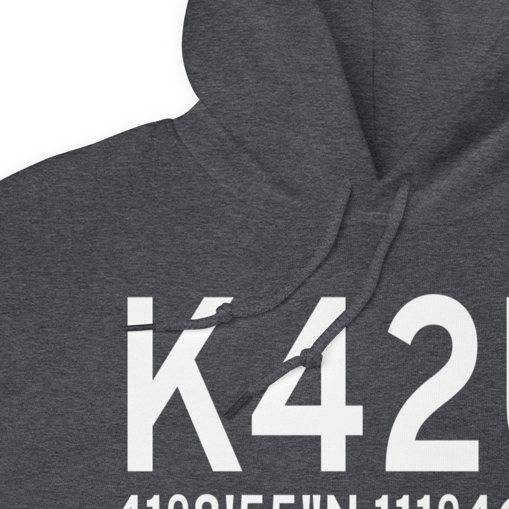Morgan County Airport (K42U) ICAO Hoodie Sweatshirt 