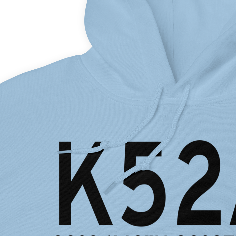 Madison Municipal Airport (K52A) ICAO Hoodie Sweatshirt 