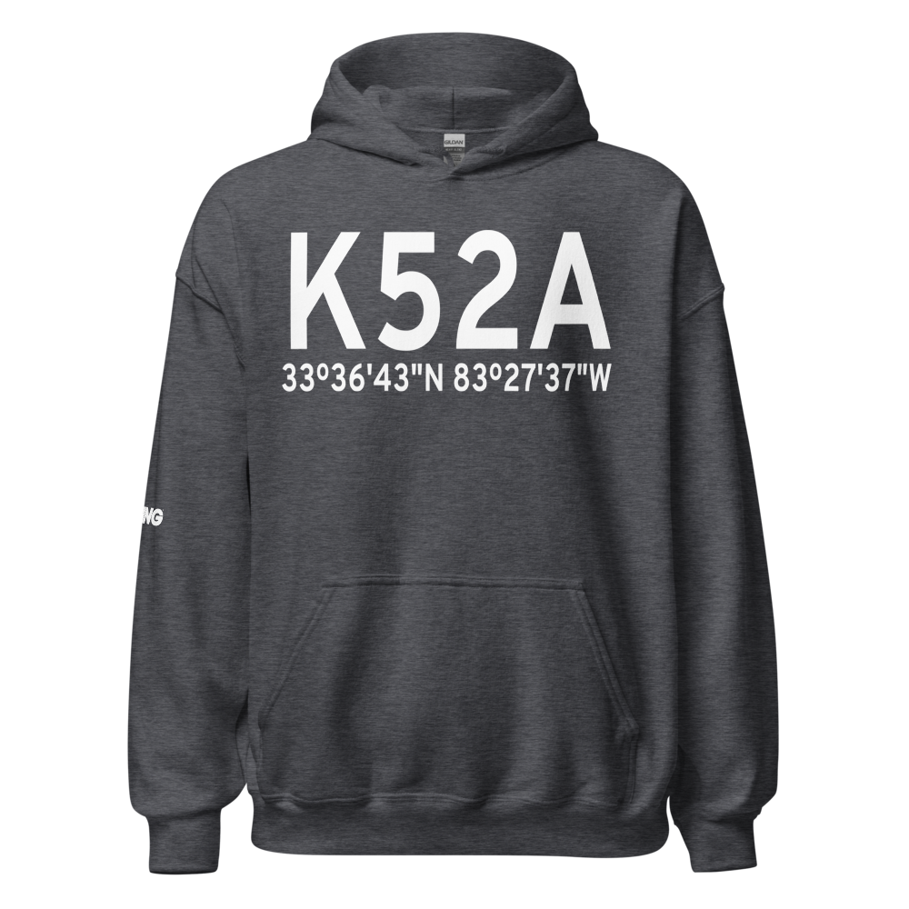 Madison Municipal Airport (K52A) ICAO Hoodie Sweatshirt 