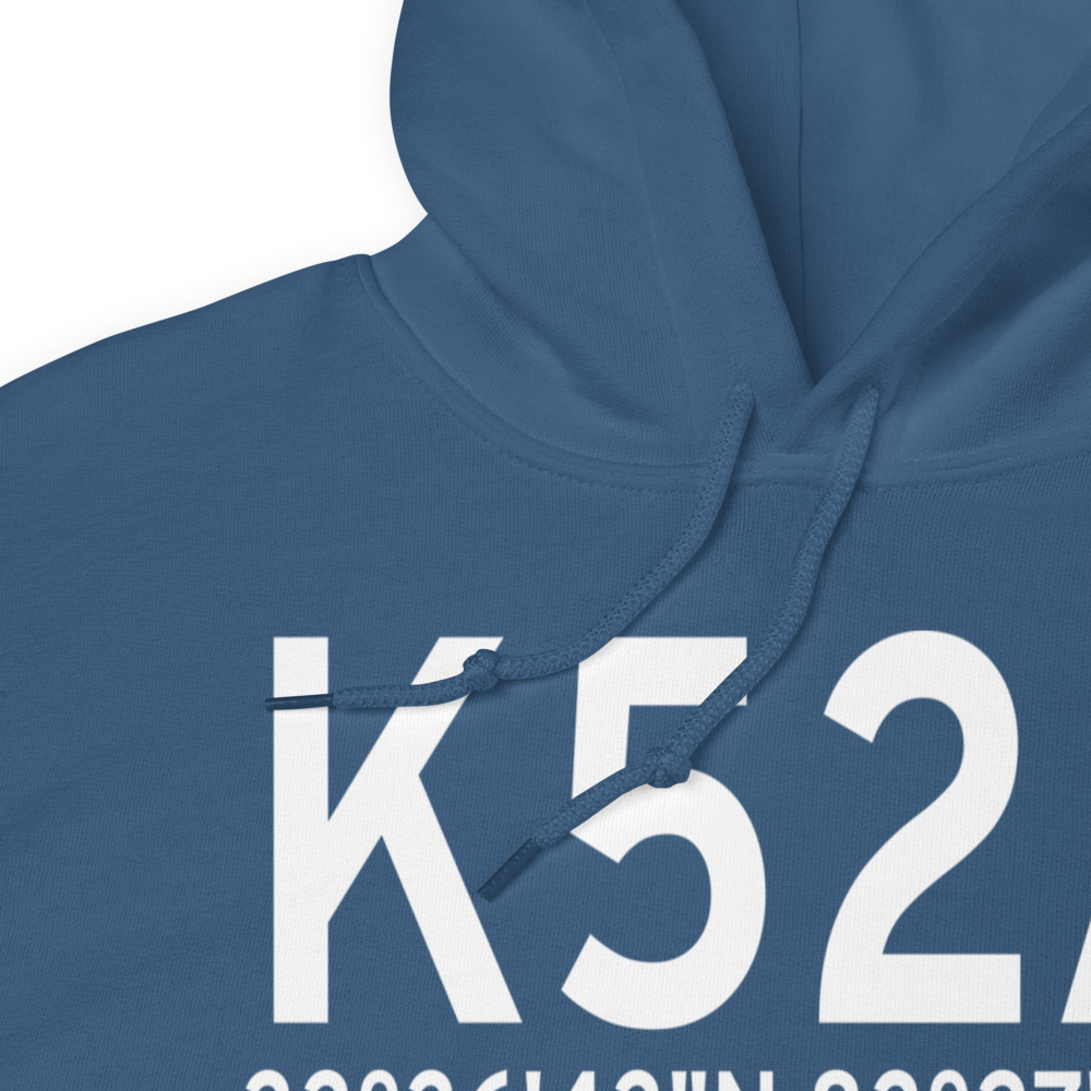 Madison Municipal Airport (K52A) ICAO Hoodie Sweatshirt 