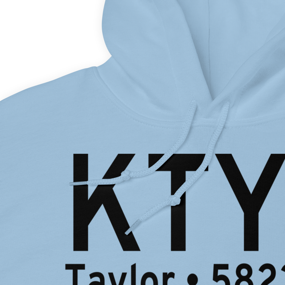 Taylor Airport (KTYL) ICAO Hoodie Sweatshirt 