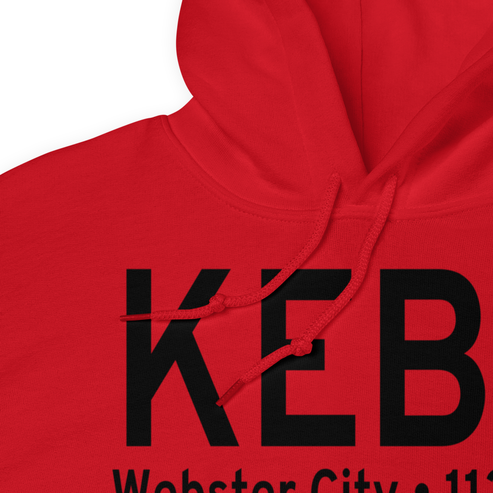 Webster City Municipal Airport (KEBS) ICAO Hoodie Sweatshirt 