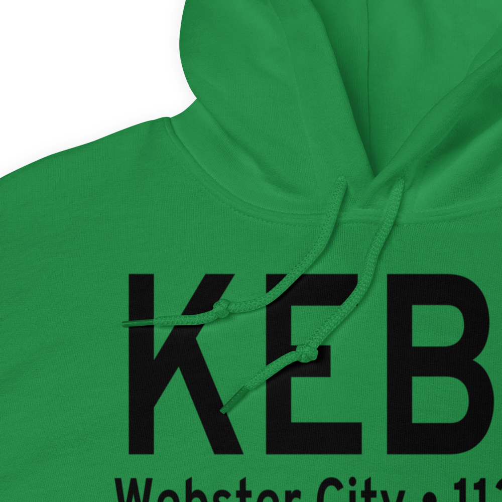 Webster City Municipal Airport (KEBS) ICAO Hoodie Sweatshirt 