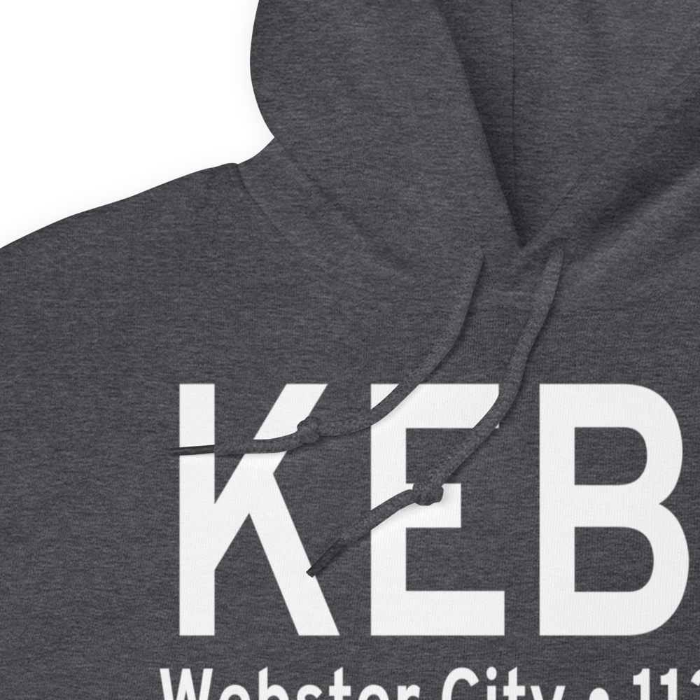 Webster City Municipal Airport (KEBS) ICAO Hoodie Sweatshirt 