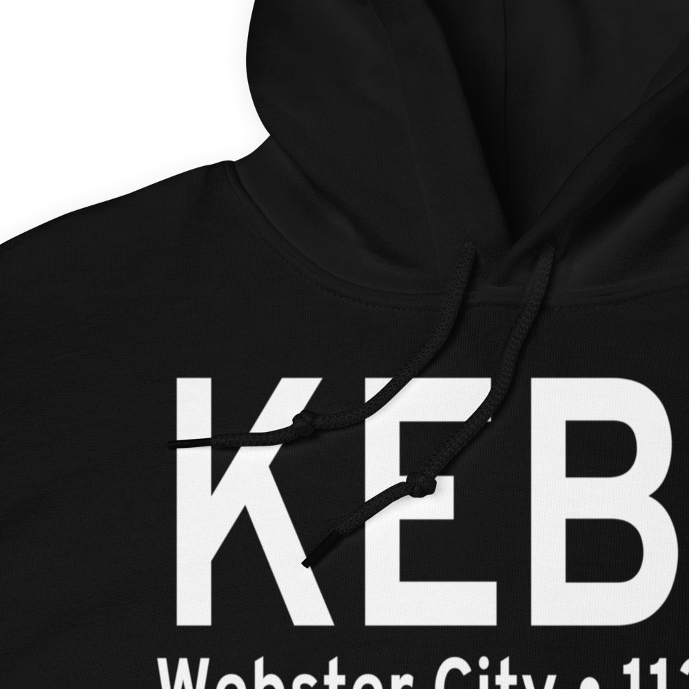 Webster City Municipal Airport (KEBS) ICAO Hoodie Sweatshirt 