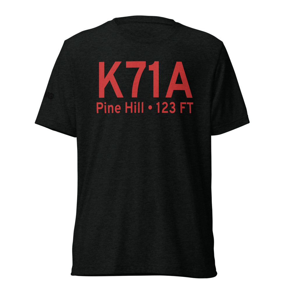 Pine Hill Municipal Airport (K71A) ICAO Tri-blend T-Shirt 