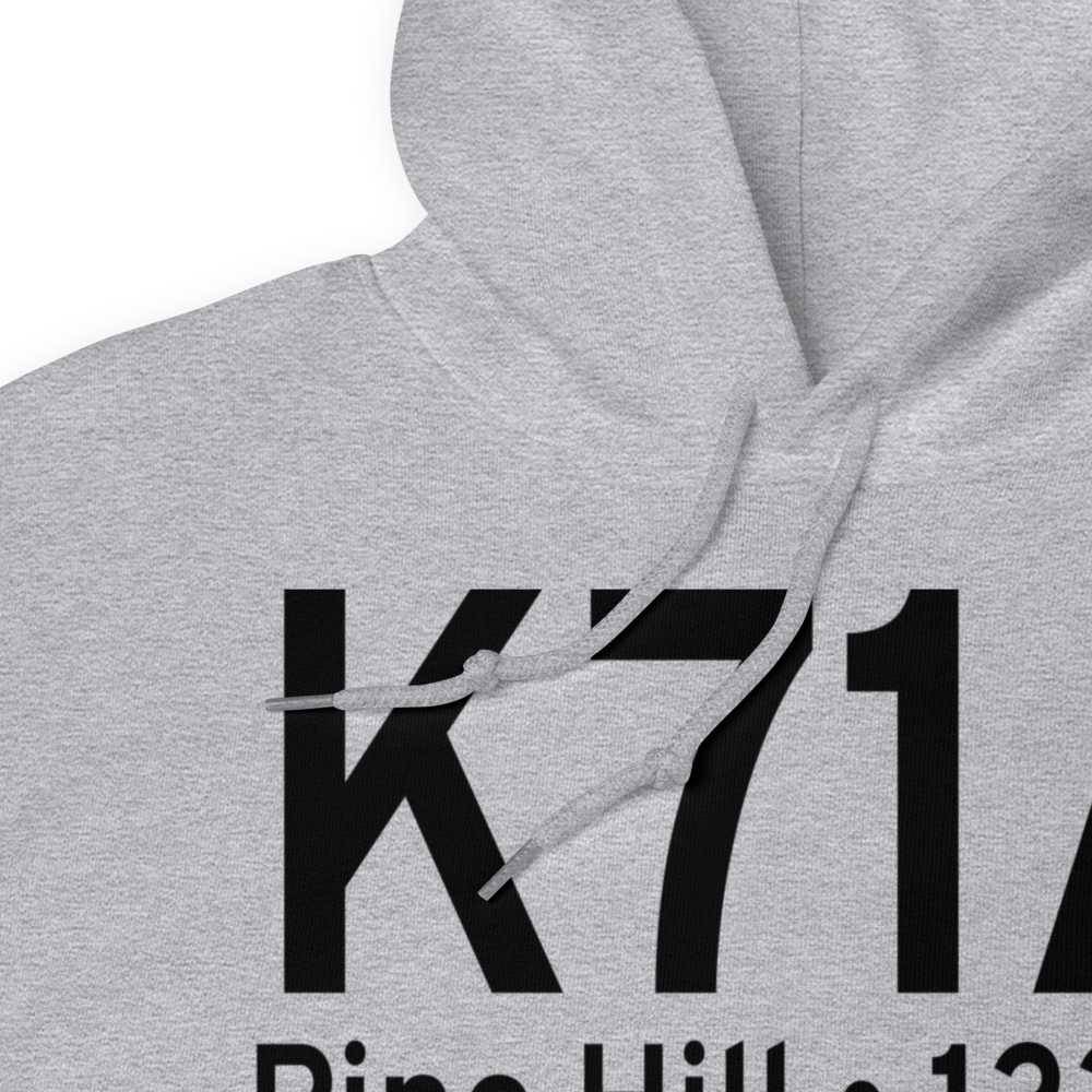 Pine Hill Municipal Airport (K71A) ICAO Hoodie Sweatshirt 