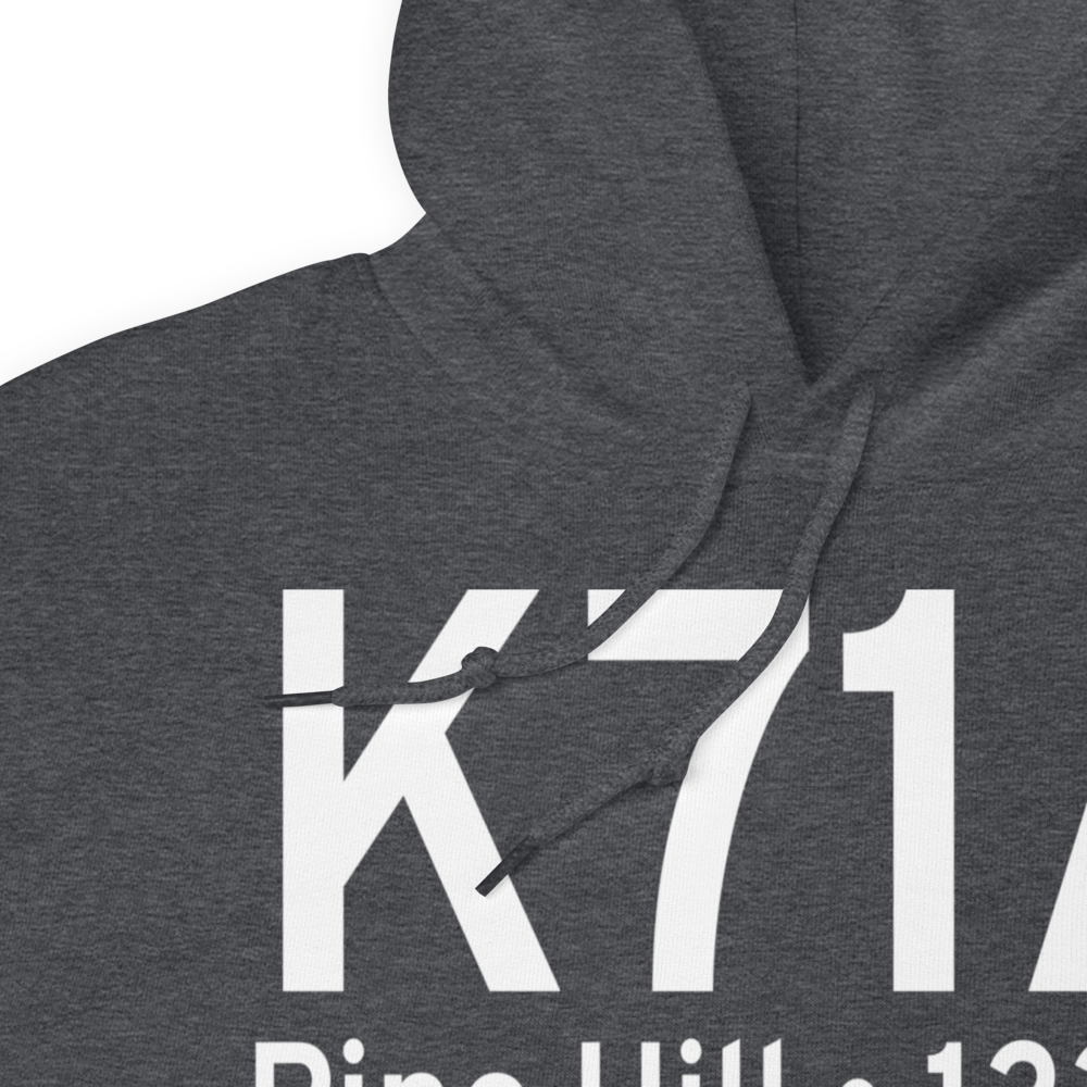 Pine Hill Municipal Airport (K71A) ICAO Hoodie Sweatshirt 