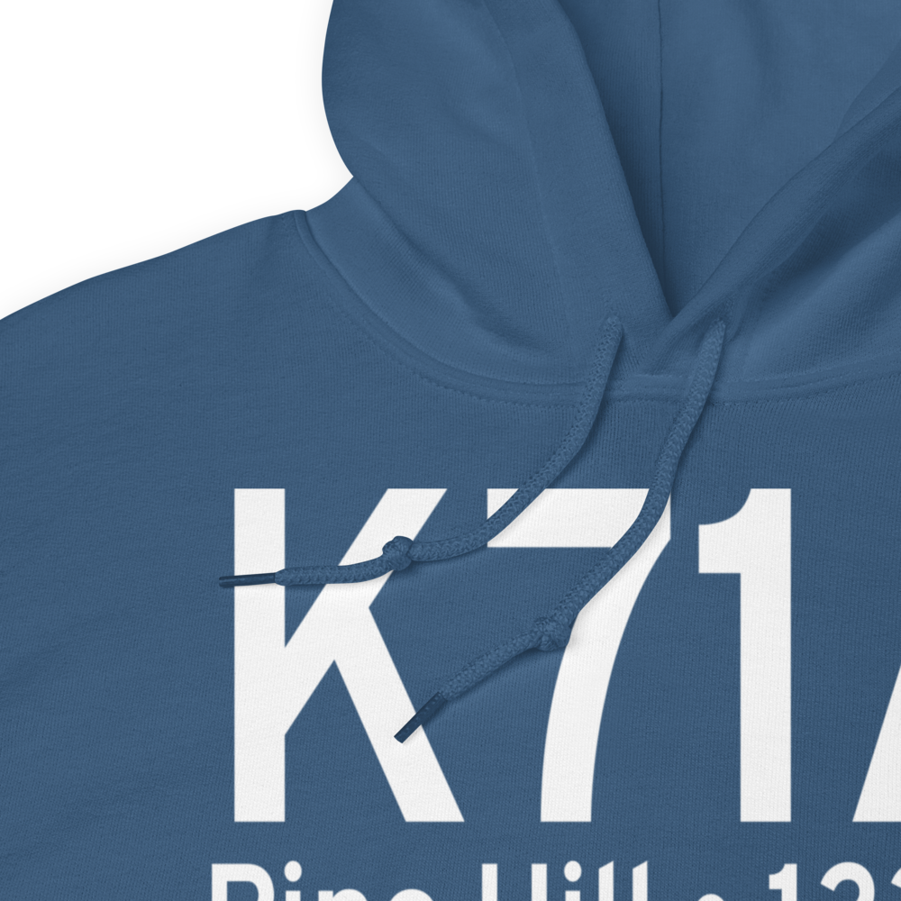 Pine Hill Municipal Airport (K71A) ICAO Hoodie Sweatshirt 