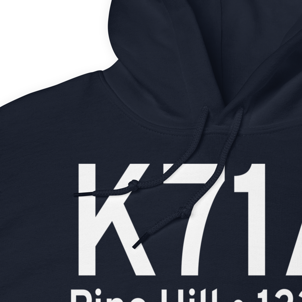 Pine Hill Municipal Airport (K71A) ICAO Hoodie Sweatshirt 