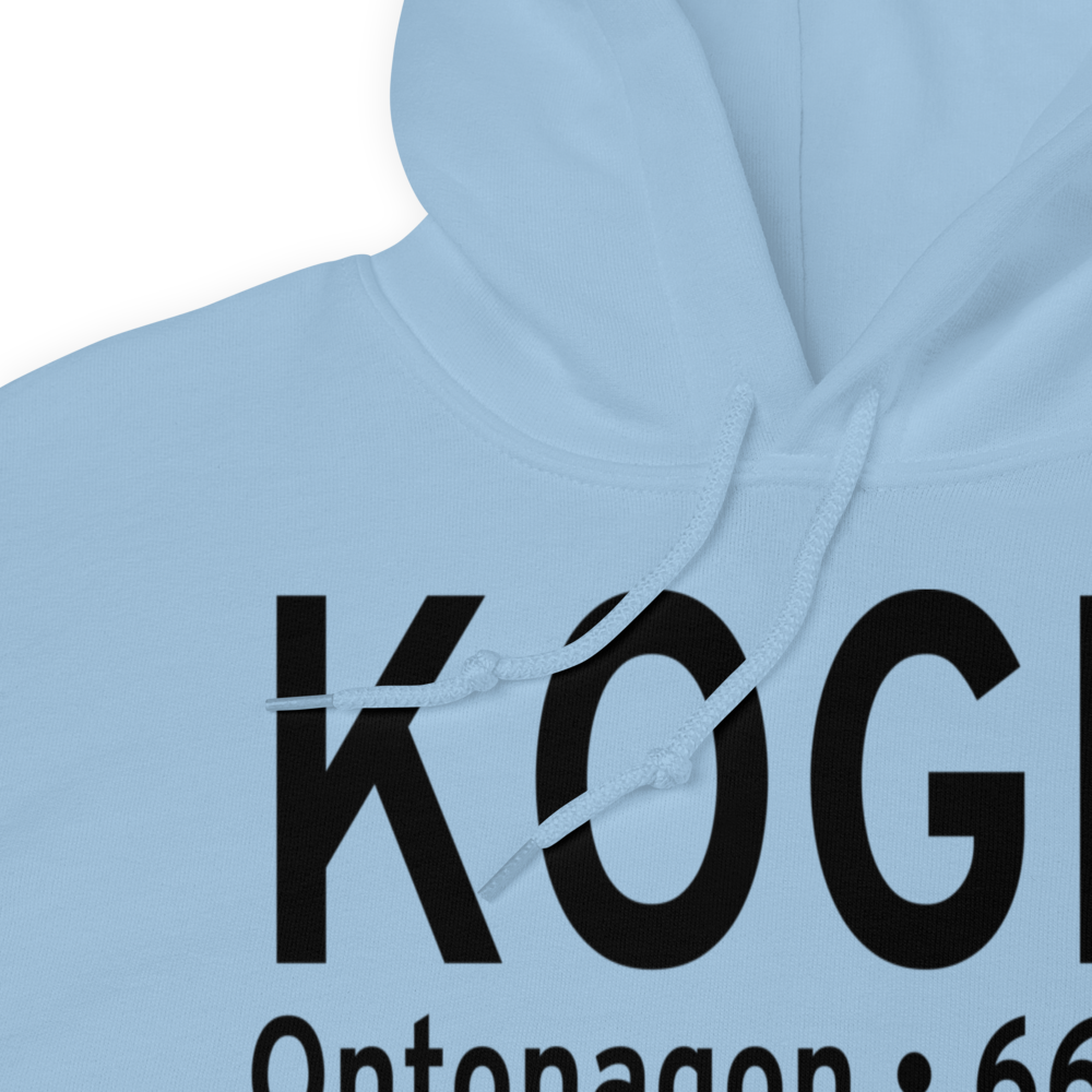 Ontonagon County Schuster Field (KOGM) ICAO Hoodie Sweatshirt 