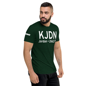 Jordan Airport (KJDN) ICAO Tri-blend T-Shirt