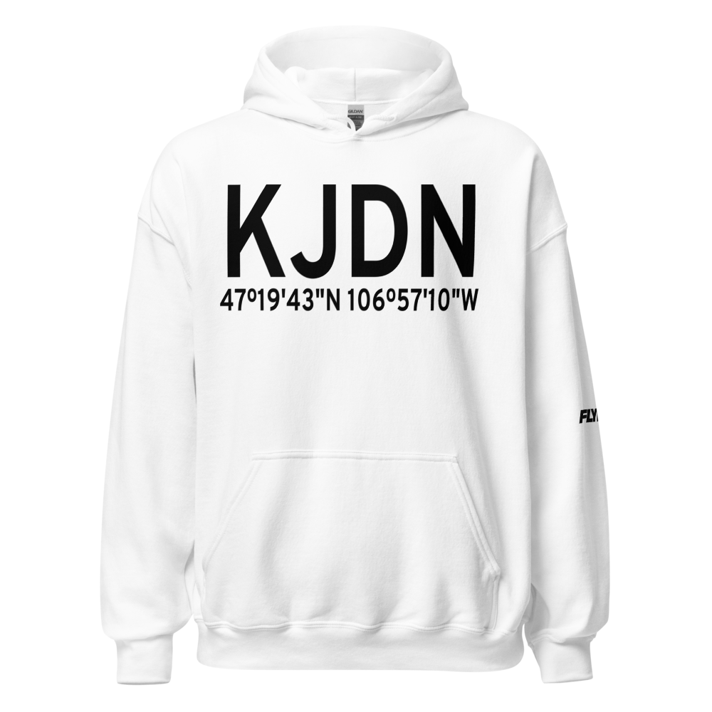 Jordan Airport (KJDN) ICAO Hoodie Sweatshirt 