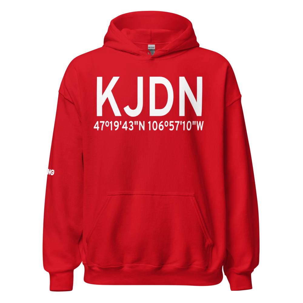 Jordan Airport (KJDN) ICAO Hoodie Sweatshirt 