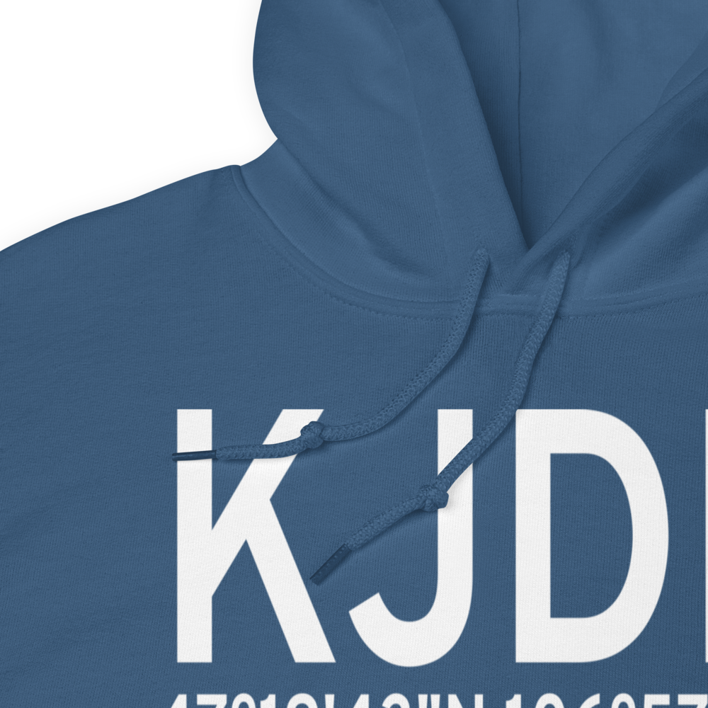 Jordan Airport (KJDN) ICAO Hoodie Sweatshirt 