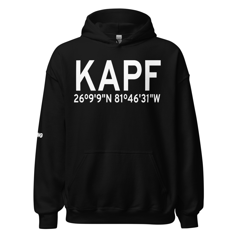 Naples Municipal Airport (KAPF) ICAO Hoodie Sweatshirt 