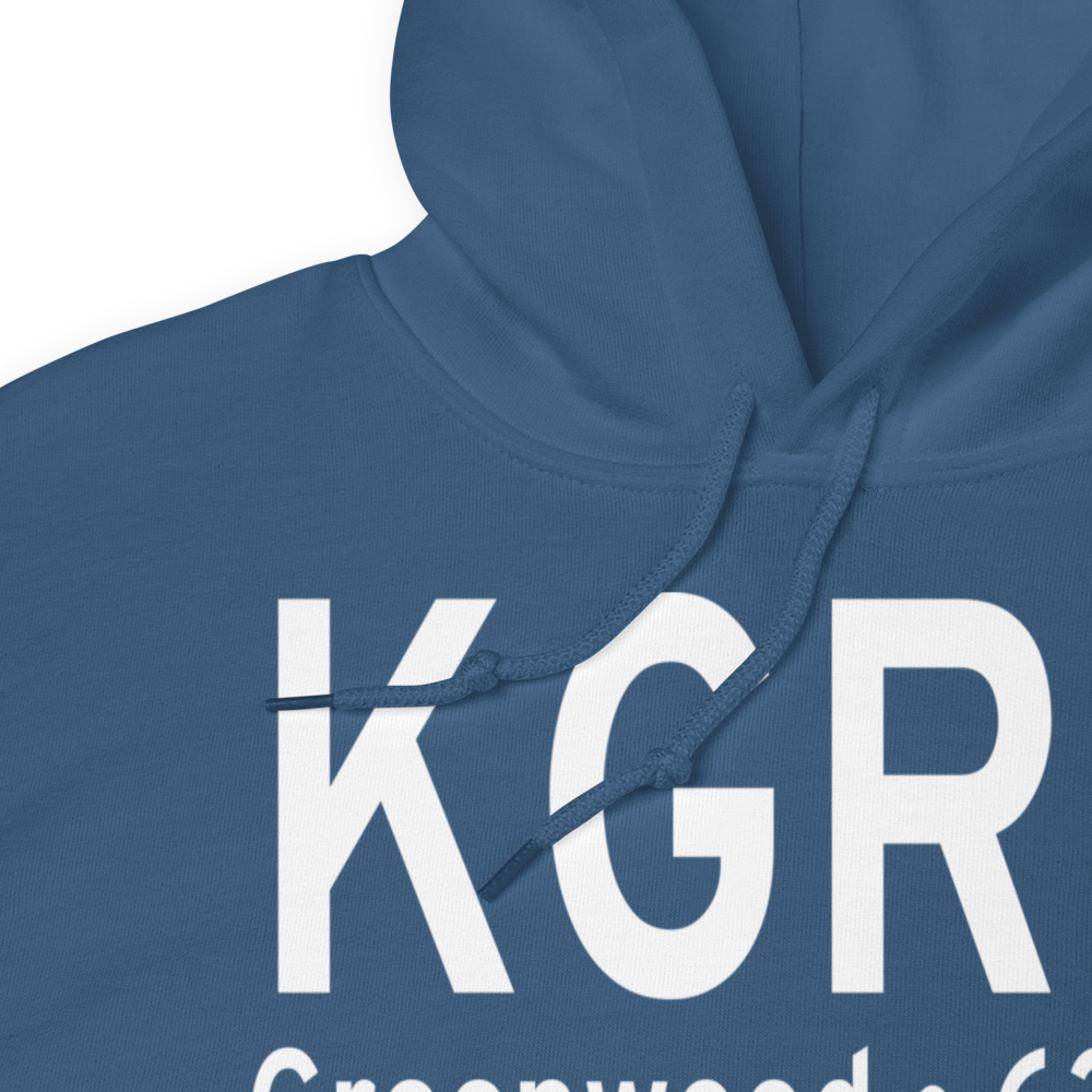Greenwood County Airport (KGRD) ICAO Hoodie Sweatshirt 