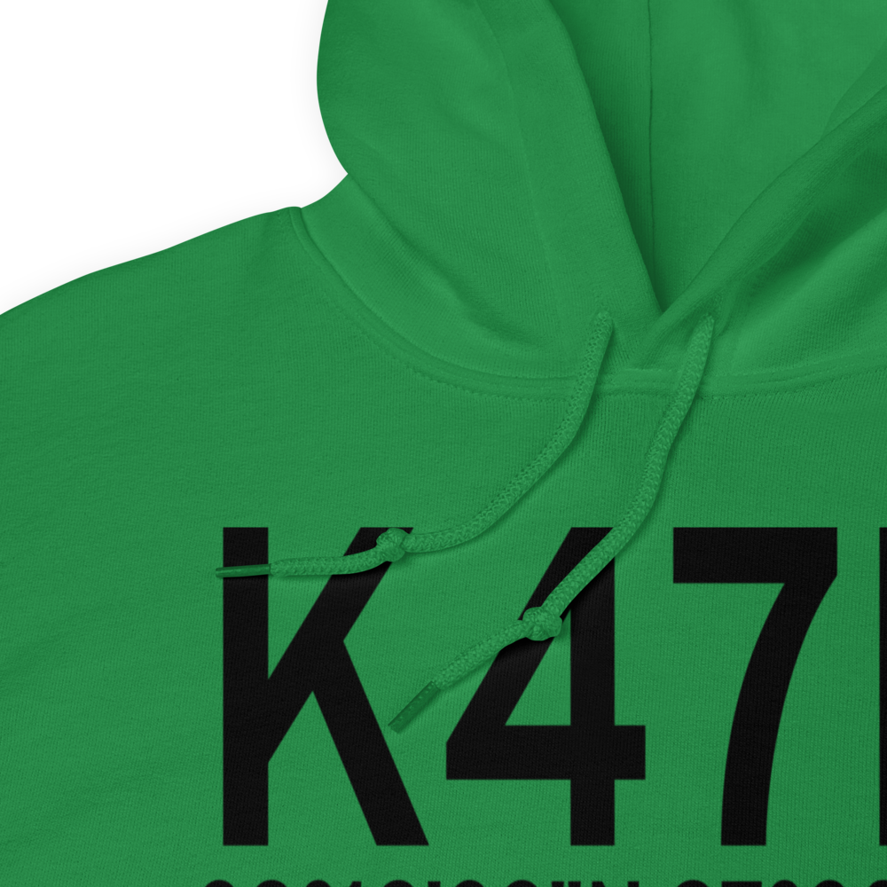 Moundridge Municipal Airport (K47K) ICAO Hoodie Sweatshirt 