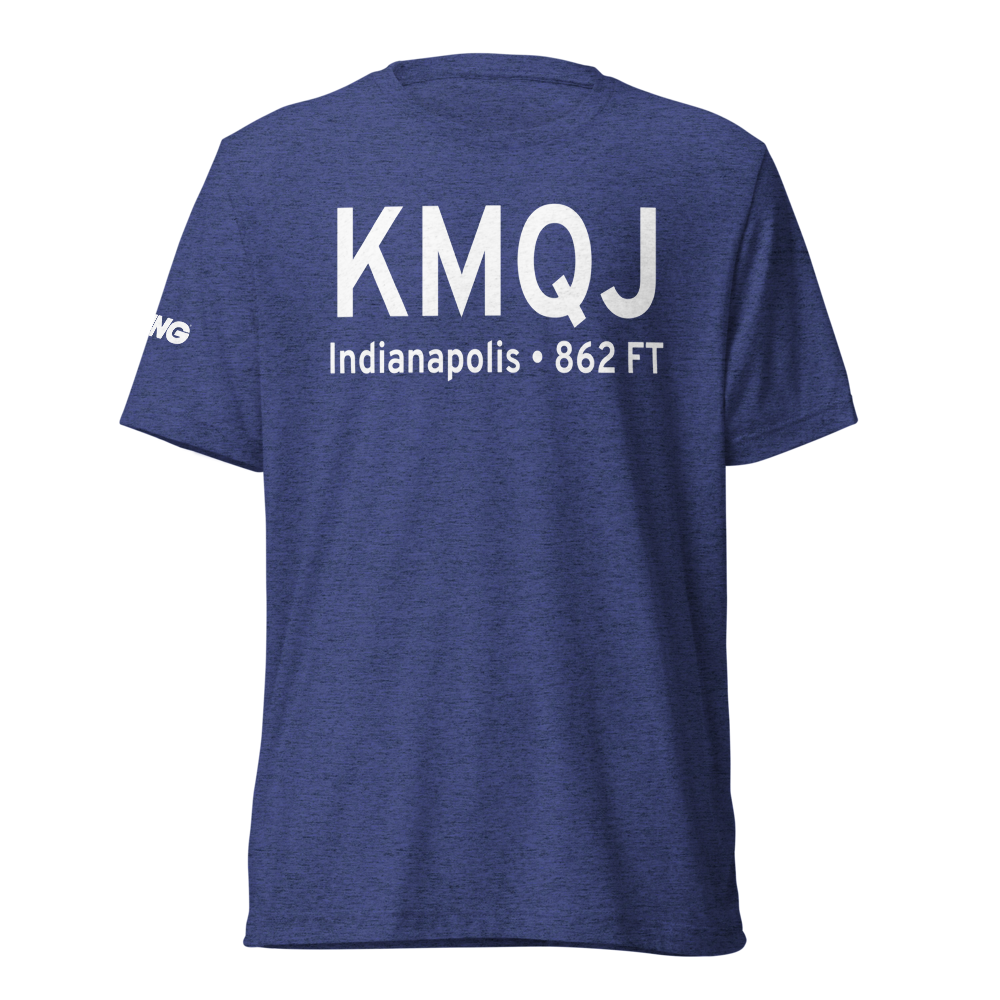 Indianapolis Regional Airport (KMQJ) ICAO Tri-blend T-Shirt 