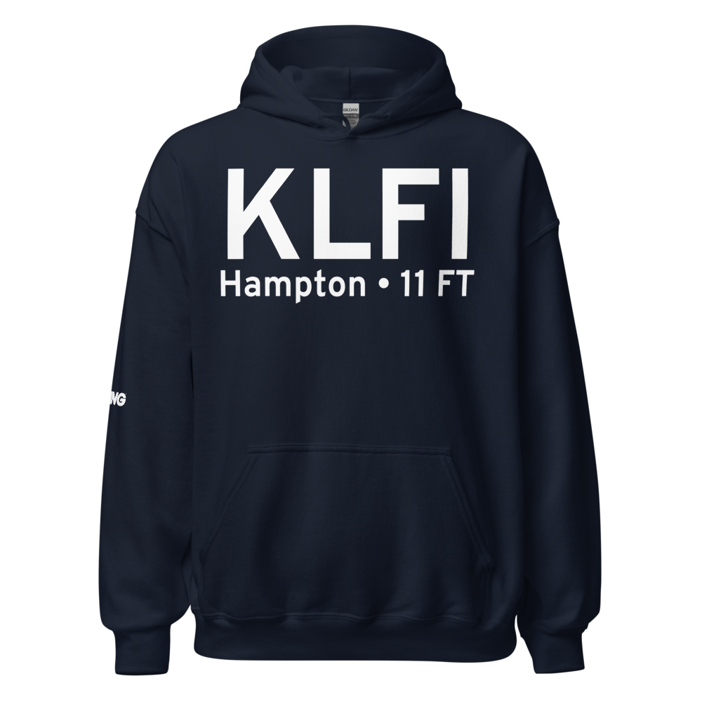 Langley Air Force Base (KLFI) ICAO Hoodie Sweatshirt 