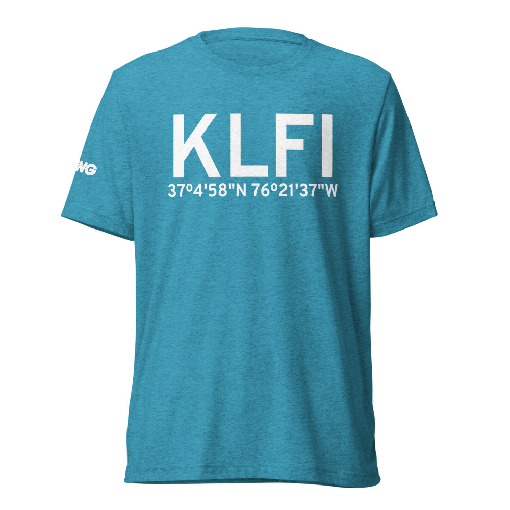 Langley Air Force Base (KLFI) ICAO Tri-blend T-Shirt 