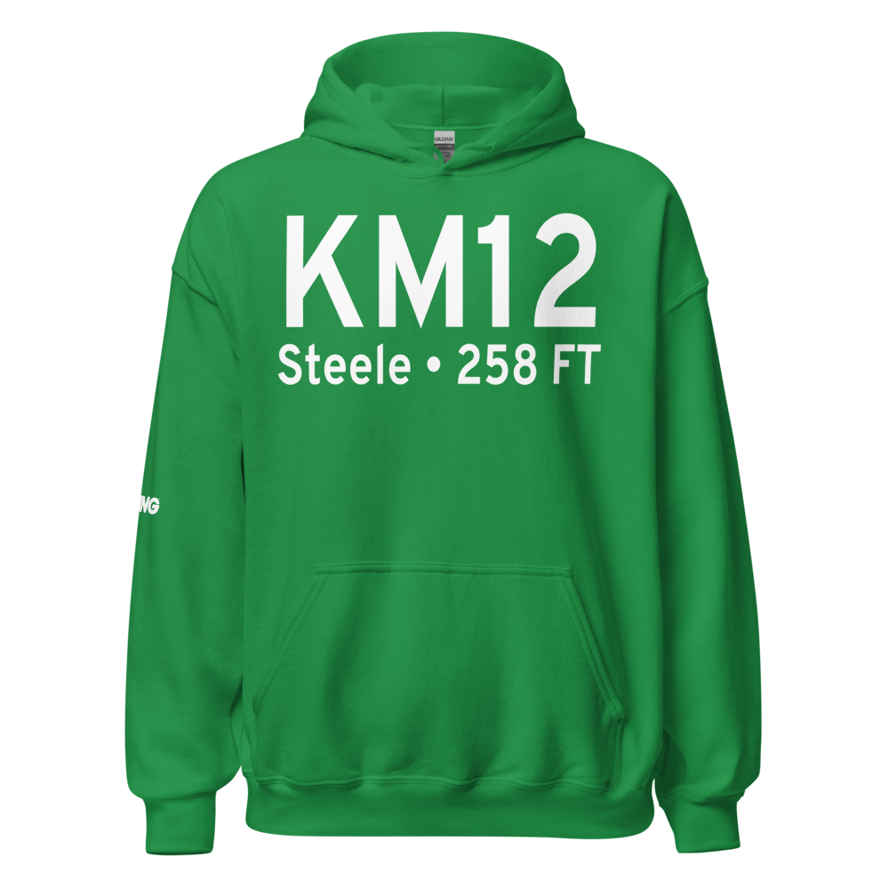 Steele Municipal Airport (KM12) ICAO Hoodie Sweatshirt 
