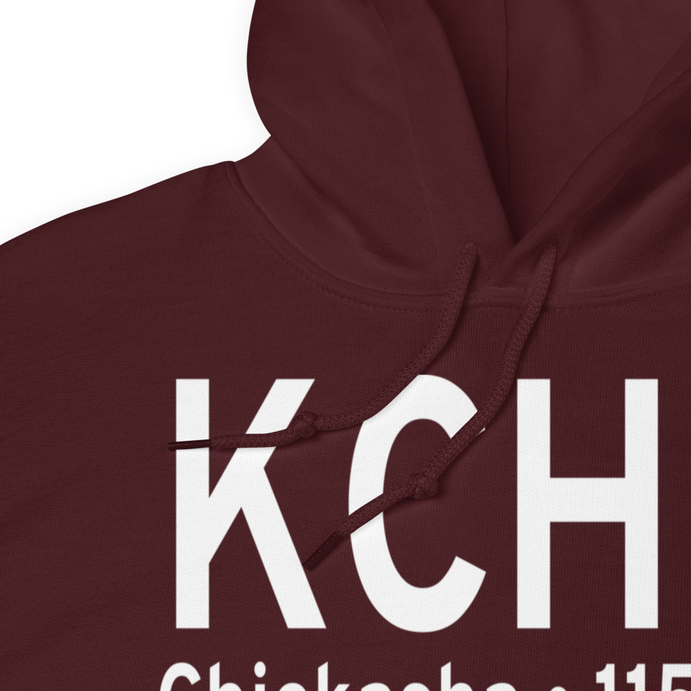 Chickasha Municipal Airport (KCHK) ICAO Hoodie Sweatshirt 