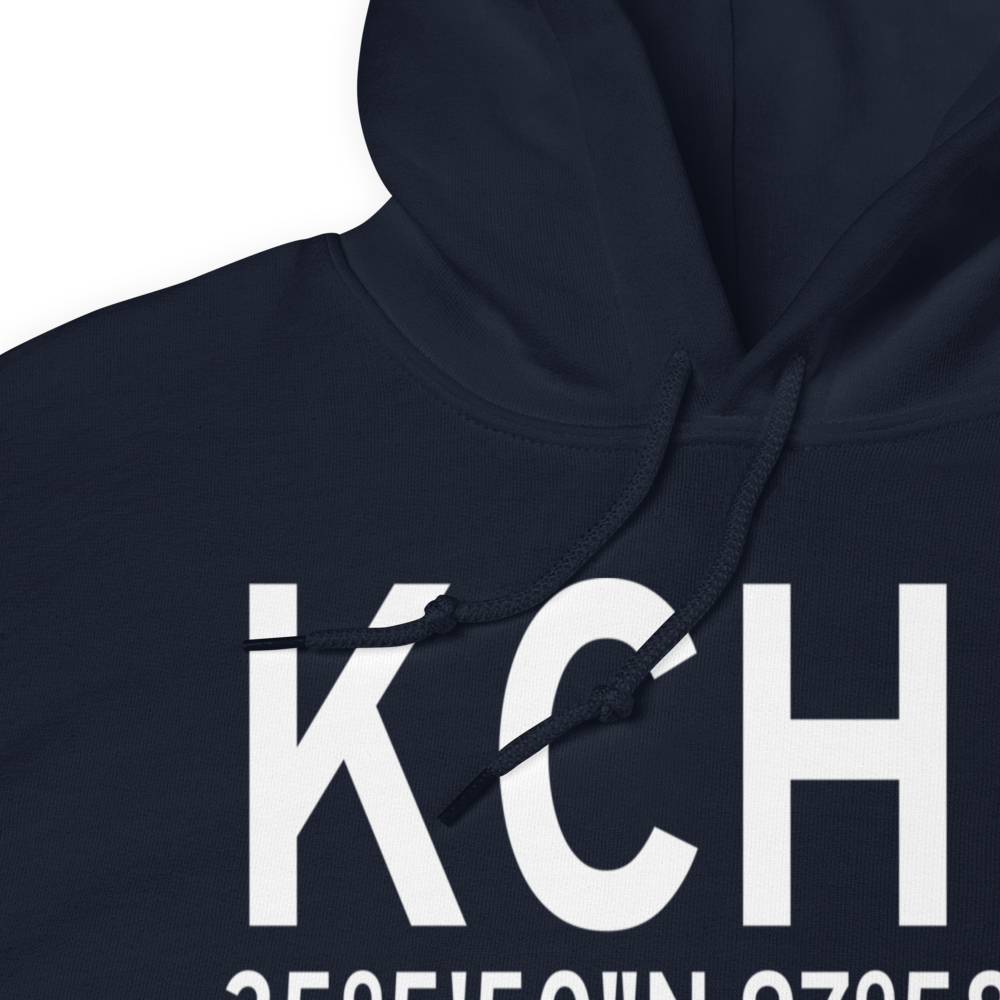 Chickasha Municipal Airport (KCHK) ICAO Hoodie Sweatshirt 