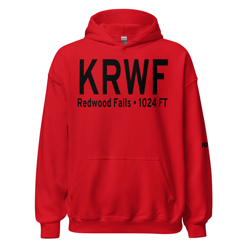 Redwood Falls Municipal Airport (KRWF) ICAO Hoodie Sweatshirt 