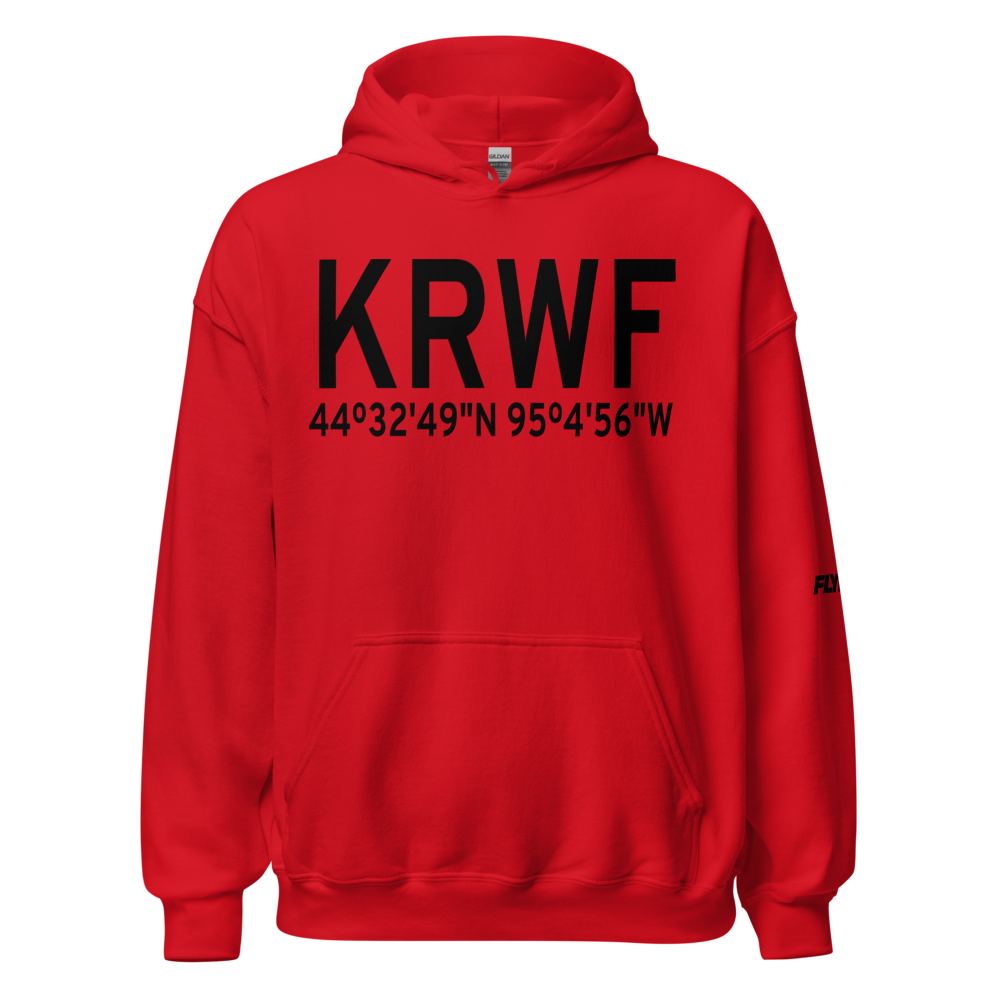 Redwood Falls Municipal Airport (KRWF) ICAO Hoodie Sweatshirt 