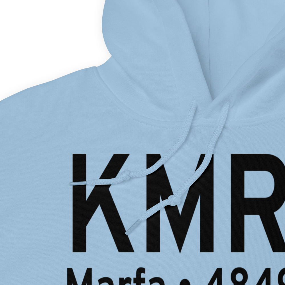 Marfa Municipal Airport (KMRF) ICAO Hoodie Sweatshirt 