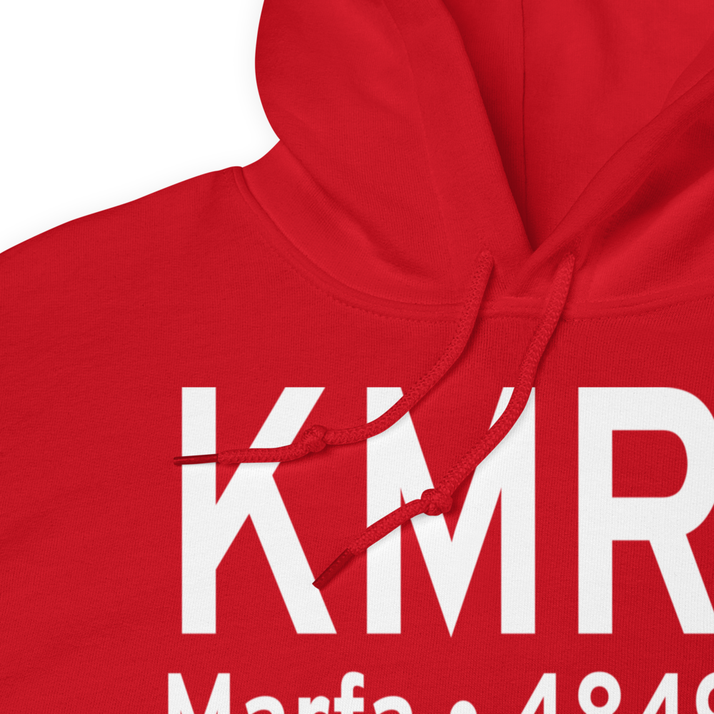 Marfa Municipal Airport (KMRF) ICAO Hoodie Sweatshirt 